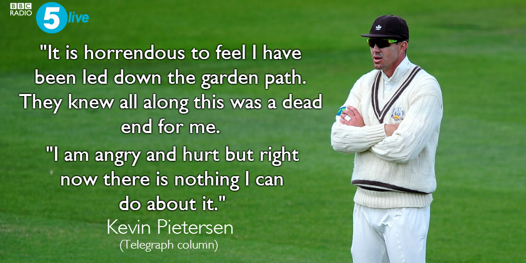 5liveSport's tweet photo. He's spoken. @KP24 has reacted to events over the last 48 hours. More to come from @MichaelVaughan and @philtufnell http://t.co/yJdqx5gorg