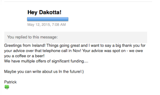 dakotta's tweet image. What can I say : ) ... #startups #advice #VentureCapital #angelfunding