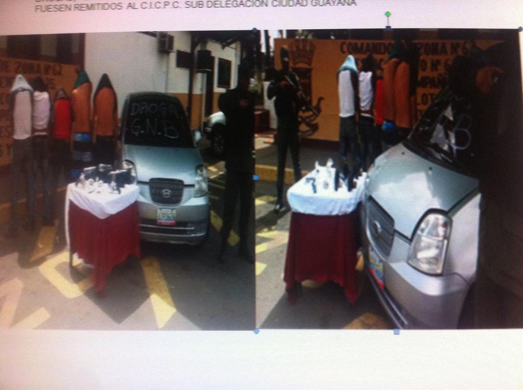 Rediguayananro6's tweet photo. ZODI BOLÍVAR. EFECTIVOS MILITARES INCAUTARON 2.8 KGRS DE PRESUNTA DROGA (CRIPY), 02 ARMAS DE FUEGO Y 01 VEHICULO. http://t.co/5oTHfmLiEs