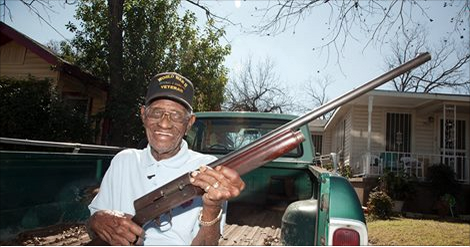 NRA's tweet photo. #America’s oldest WWII Vet credits longevity to cigars, whiskey and the right to own #firearms http://t.co/byGsHviluM http://t.co/FVyCXBMiCg
