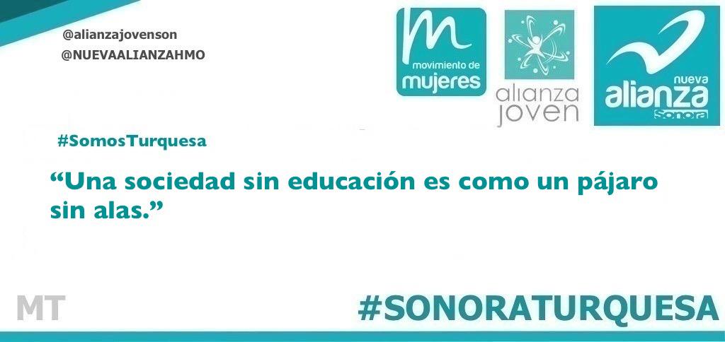 NASonoraMx's tweet photo. #SerTurquesa es defender la educación pública, de calidad y universal! #ExcelenteMartes http://t.co/Ja8m6T6U5d