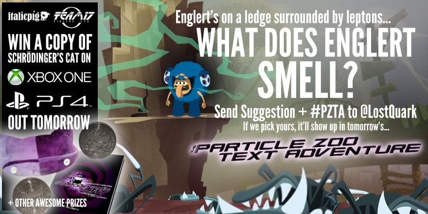 LostQuark's tweet photo. Okay, just gonna leave this here. I want some spectacular aromas, odours and scents for tomorrow’s #PZTA. I mean it! http://t.co/LVA845zNgr