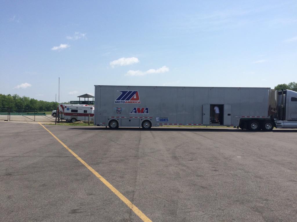 KerriganSmith1's tweet photo. The @MotoAmerica1 rig has landed @VIRNow as we get ready for the weekend. http://t.co/qntdt8xbqK