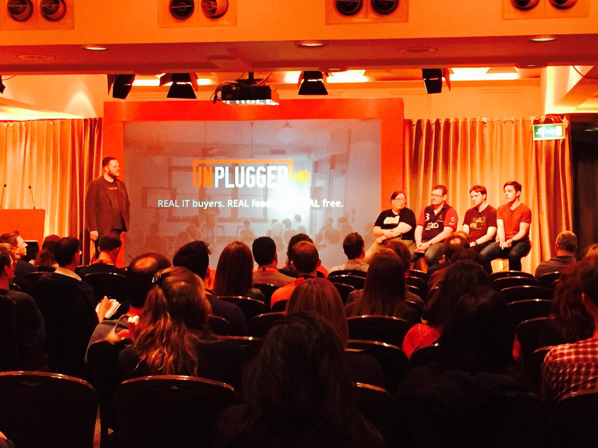 Spiceworks's tweet image. #SWUnplugged happening now! Listening to real feedback from real IT pros. #SpiceWorldLondon