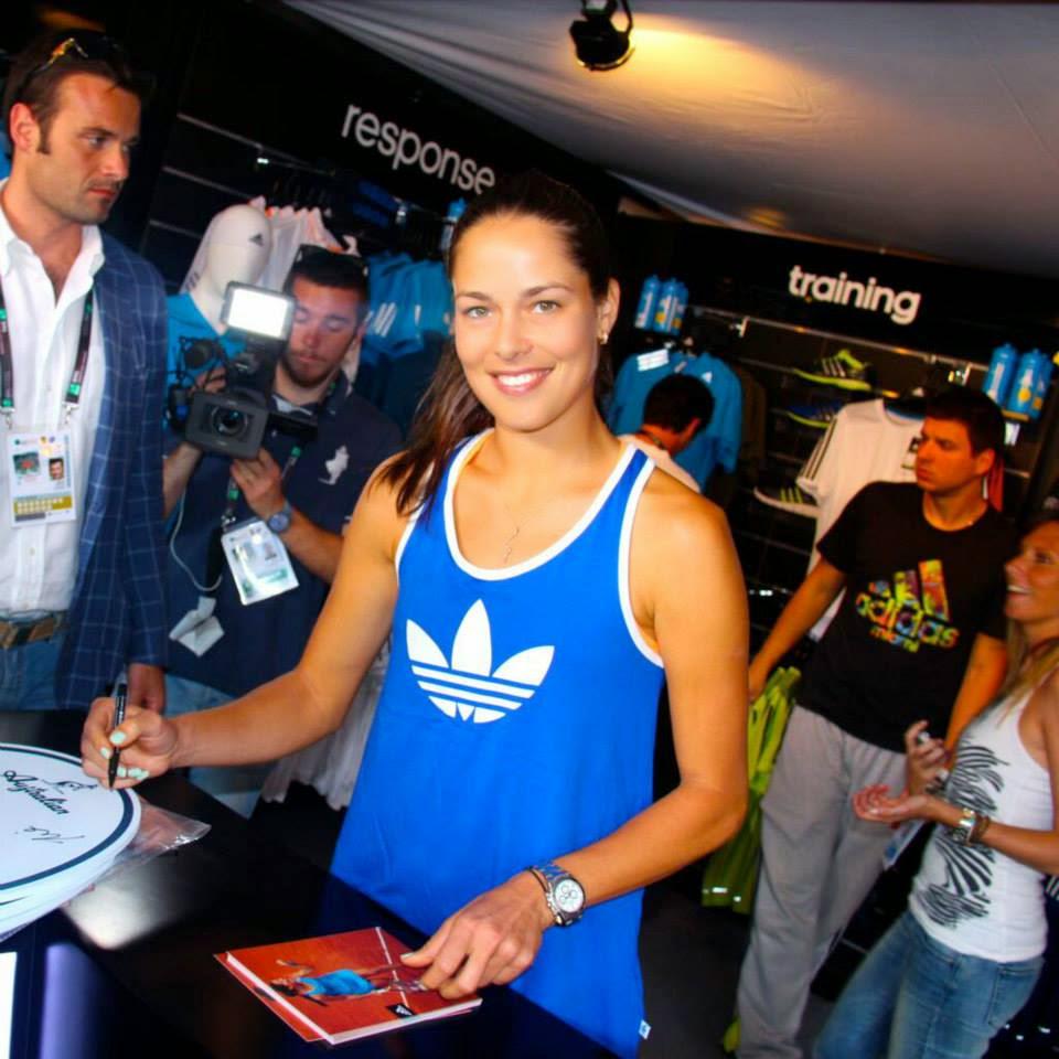 Ana4EverAna's tweet photo. #ibi14 @AnaIvanovic in @ @adidastennis event 💜💕👌😊😘😍😳 http://t.co/6IbP8Ye9bw
