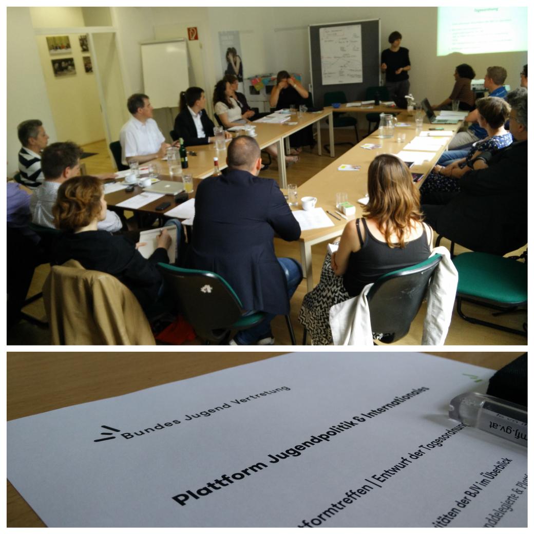 _BJV_'s tweet photo. Gerade volles Haus bei uns zur "Plattform Jugendpolitik &amp; Internationales"  mit VertreterInnen d #BMFJ &amp; Jugendorgas! http://t.co/VEsLg2tJ6B