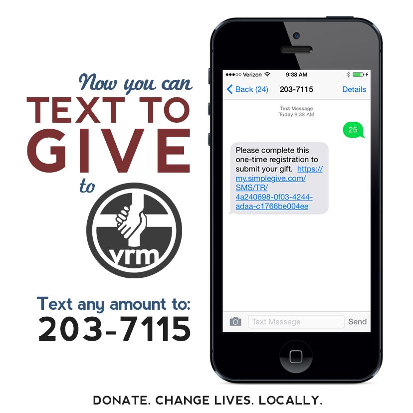 vrmhope's tweet photo. Don't carry a checkbook? Why should you! Your thumbs can "write a check" right now by texting any amount to 203-7115 http://t.co/9IsJpRJIWe
