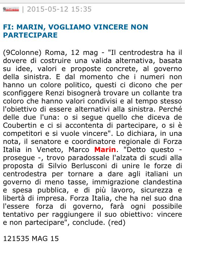 Marin63Marco's tweet photo. Noi #competitori vogliamo vincere, non partecipare. Siamo alternativi alla sinistra...Sempre... @forza_italia http://t.co/xTjDW2GT4t