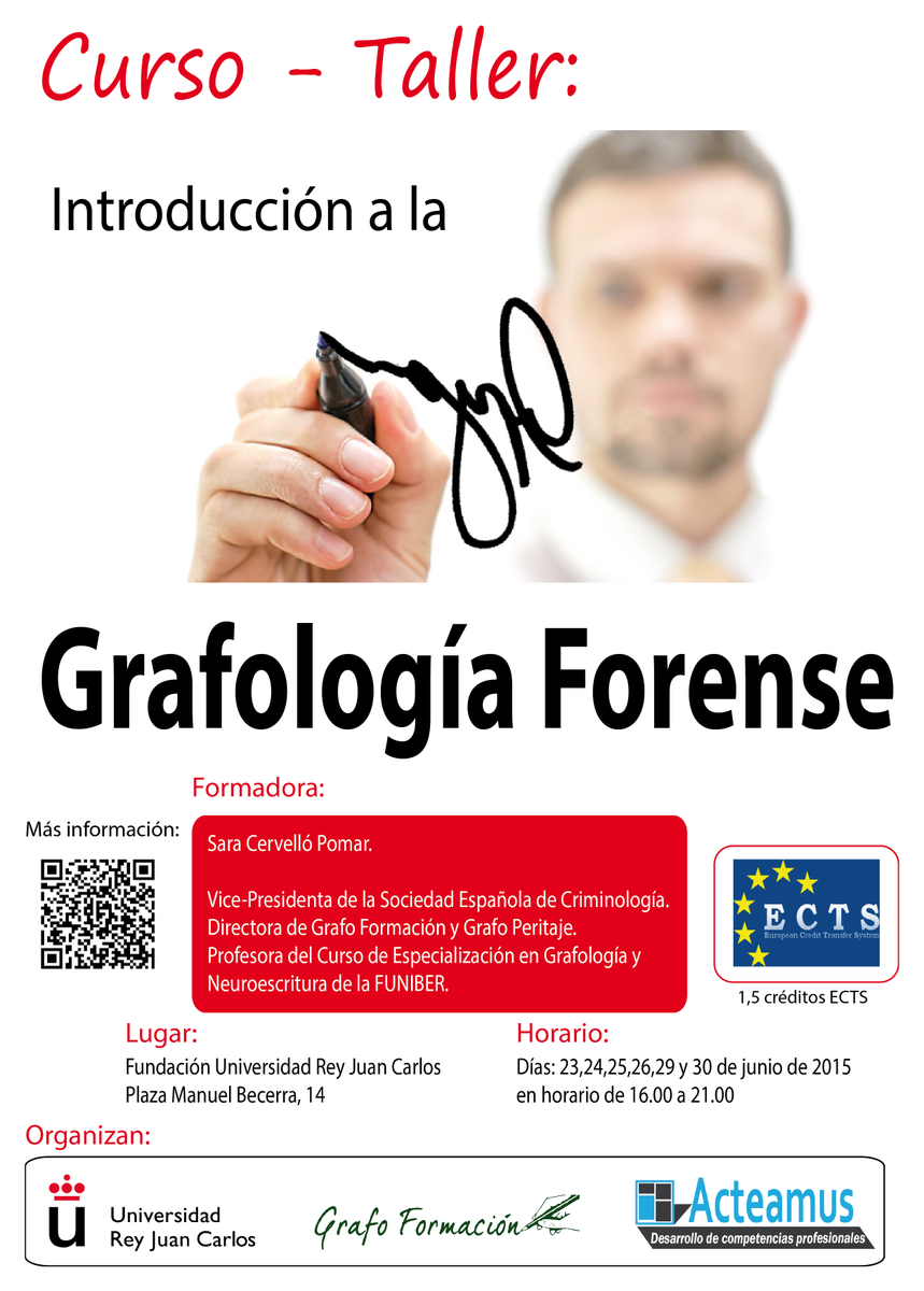 <a href="/NacheteQuiros/">Nacho Q. C.</a> Please, ayudame a promover el curso taller de Grafología Forense. Mil Gracias facebook.com/events/1577720…