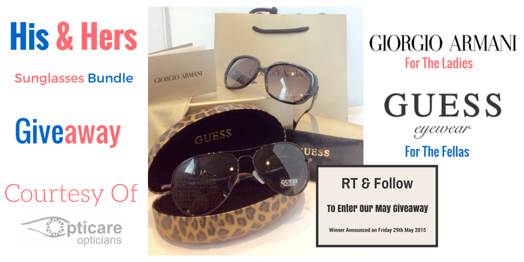 opticareltd's tweet photo. Its #Competition #Giveaway time again :) RT &amp; Follow to enter our His &amp; Hers #Armani #Guess #Sunglasses prizedraw http://t.co/wMOnf26Tii