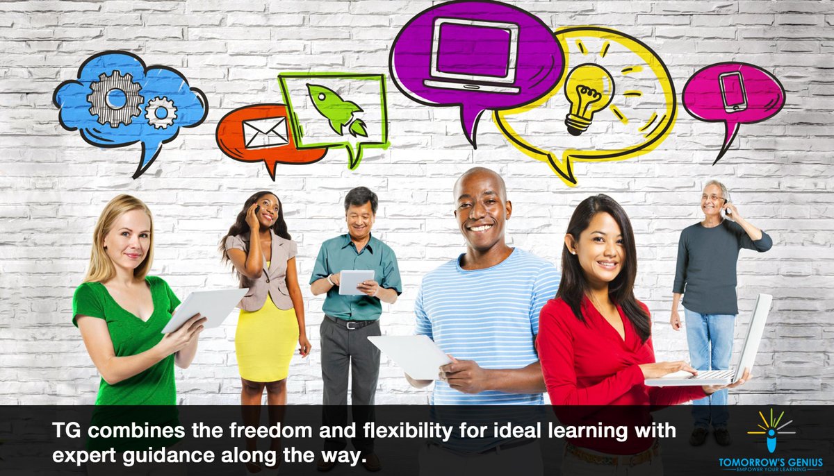 TomorrowsGenius's tweet photo. TG combines the freedom &amp; flexibility for ideal #learning with #expertguidance along the way. http://t.co/HRER0o9Iqq http://t.co/qzYJUgHa6Q