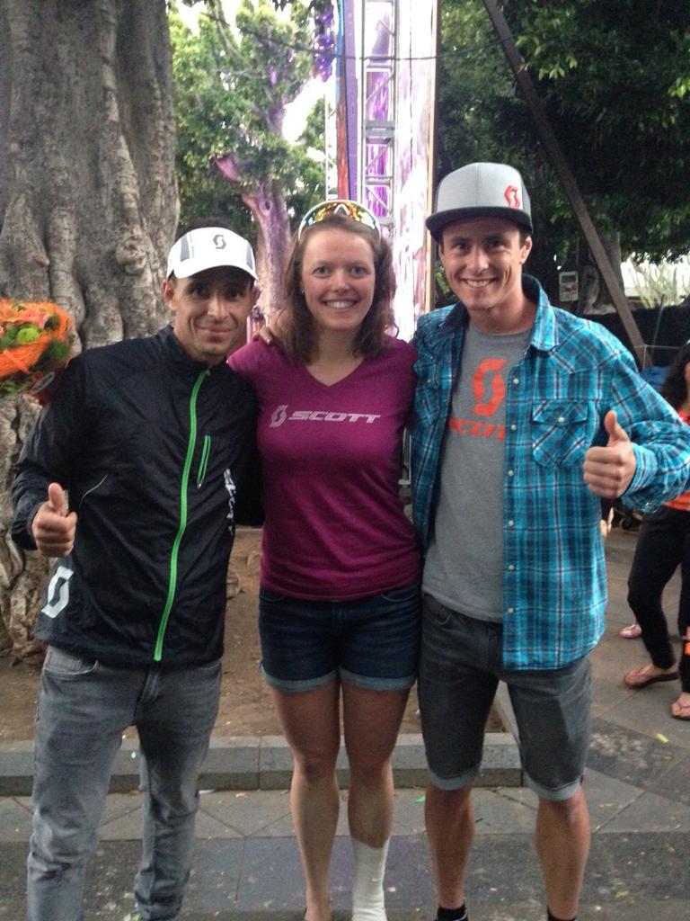 Esteban_GR1's tweet photo. Scott Team @Transvulcania @Trail_Running Good job at maratón. http://t.co/j1PewmH3qB