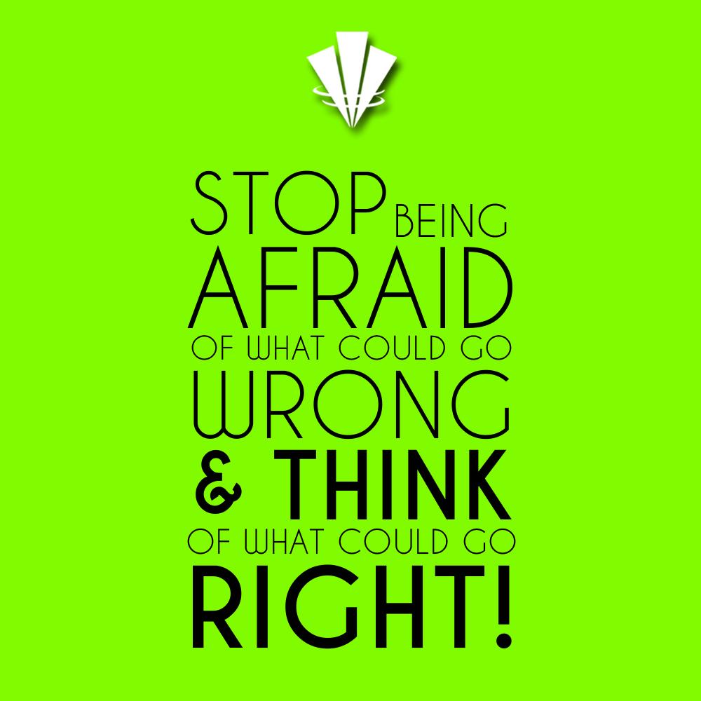 WorldCrowns's tweet photo. Deja de tener miedo de lo que podría salir mal y piensa en lo que podría salir bien. #WBR #WorldCrowns http://t.co/ftzCPNpWQk