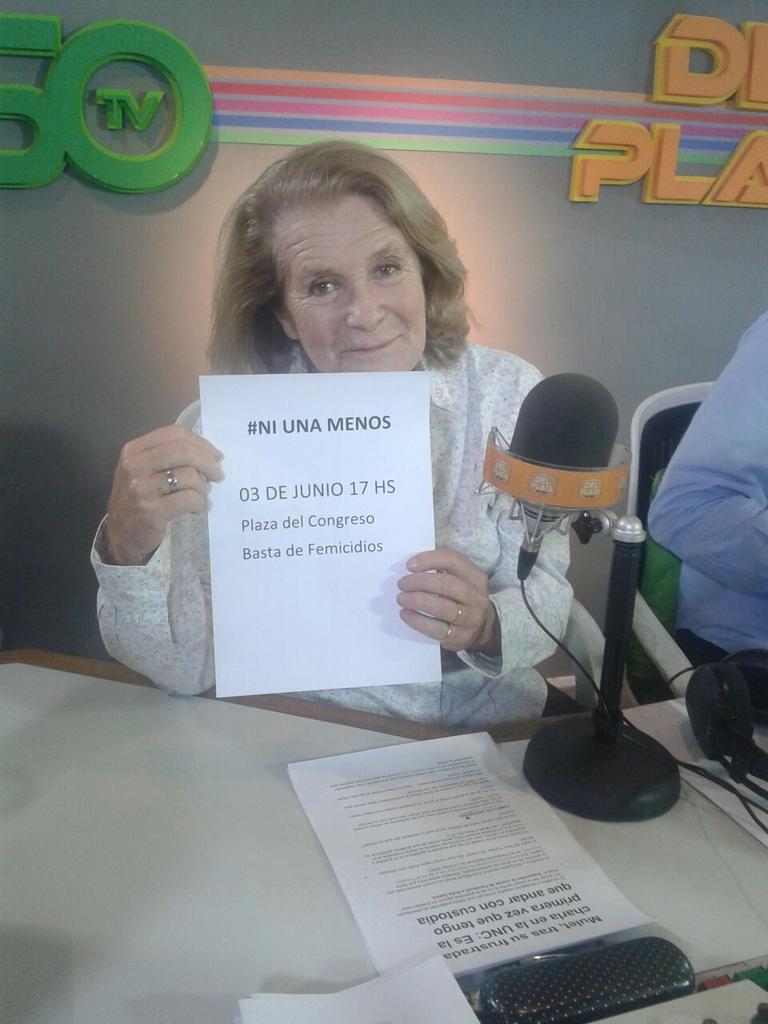 Monica tambien dice  #NiUnaMenos.
Gracias <a href="/MMartinelliMas/">Maria Martinelli</a>