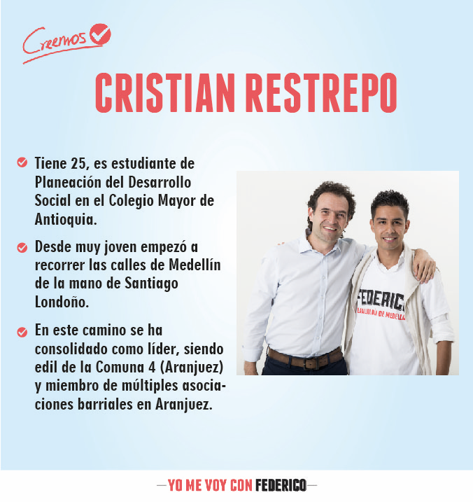FicoGutierrez's tweet photo. Joven comprometido con su ciudad. @Cristianrtp, ex edil de la comuna 4 y coordinador de importantes grupos juveniles http://t.co/AUfWOXYkj7