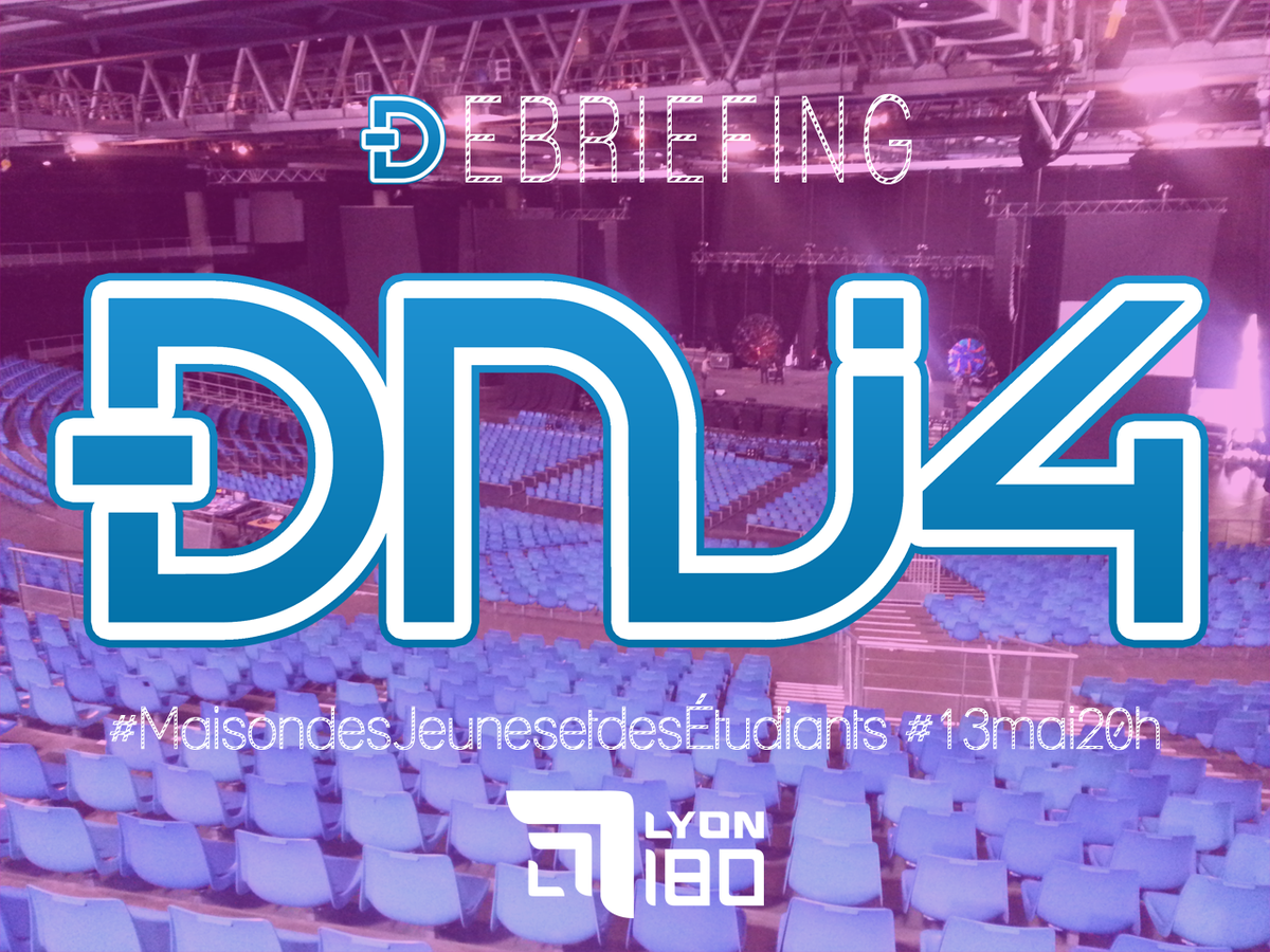 Lyon180's tweet photo. #DNJ4, ça continue ! RDV ce mercredi à 20h à la #MJE pour une soirée spéciale #débriefing :) http://t.co/vtbTgd9eIy http://t.co/iHk6e3klKW