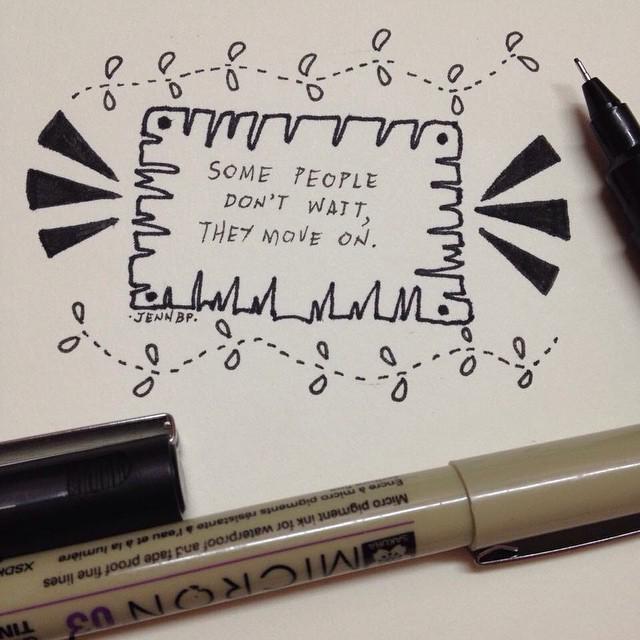 Druthersco's tweet image. By mypenandcoffee DON'T WAIT --- MOVE ON.
#somethingquick #quotes #thought #movingon #lettering #handlettering #han…