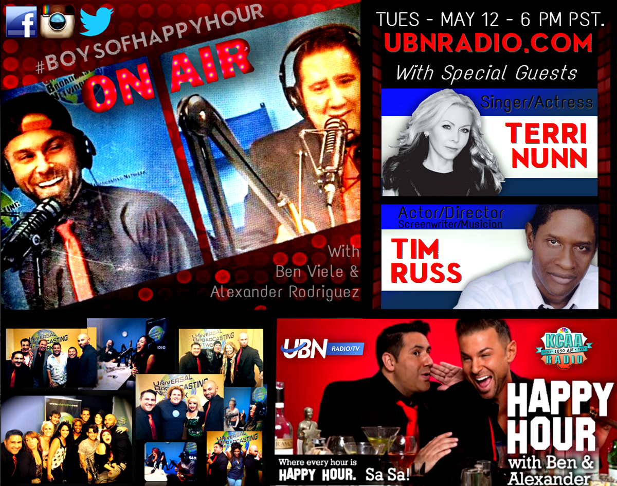 BoysofHappyHour's tweet image. 2nite! 6PM PST @RealTerriNunn from #Berlin talks  #Animal &amp;amp; @RuPaulsDragCon on @UBNRadioTV Channel1 @MissingPieceGrp