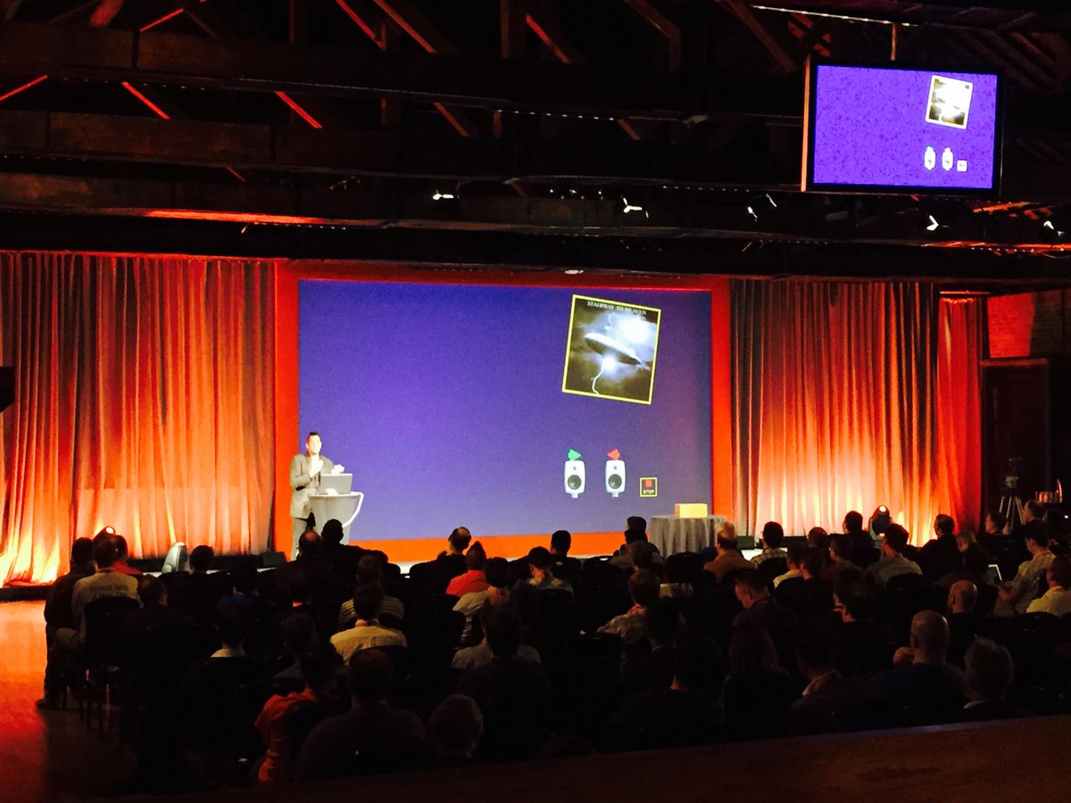 Spiceworks's tweet image. Listening to @SLSingh talk cracking the cipher challenge at #SpiceWorldLondon.