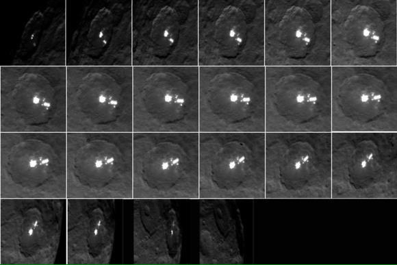 AliensShadow's tweet image. Multiple spots on #Ceres but what are they Ice, volcanoes, or extraterrestrial