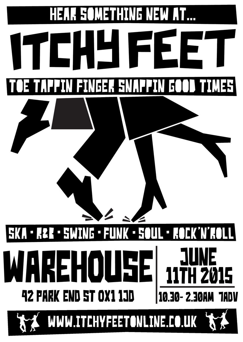 WarehouseOx's tweet photo. @ItchyFeetEvents on JUNE 11TH! #oxford #oldiesgoldies http://t.co/qB966X5fnJ