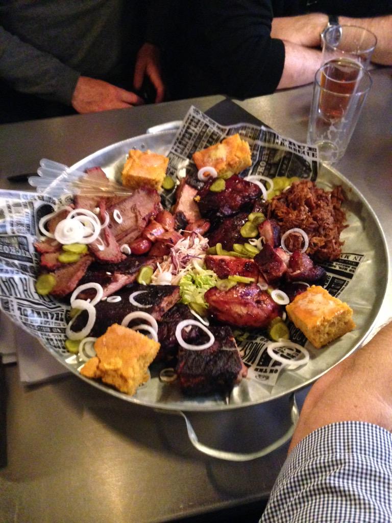 #FoodTourSDX Reds True BBQ. Sharing Platter for 4 !