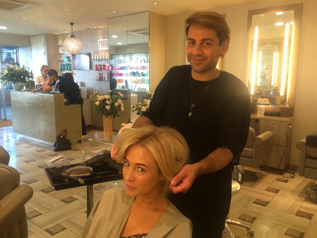 michaeljohnldn's tweet photo. The Beautiful @nicolamhughes being styled by our @imy_hair at #michaeljohnlondon #Knightsbridge Salon! #MadeInChelsea http://t.co/lgYaX0cqIN