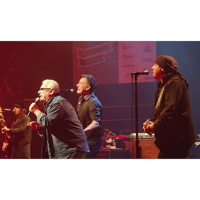 Bob agrees with Happy Birthday ERIC BURDON! (5-11-41). Shown here singing his heart out with Bruce Springsteen,Stev 