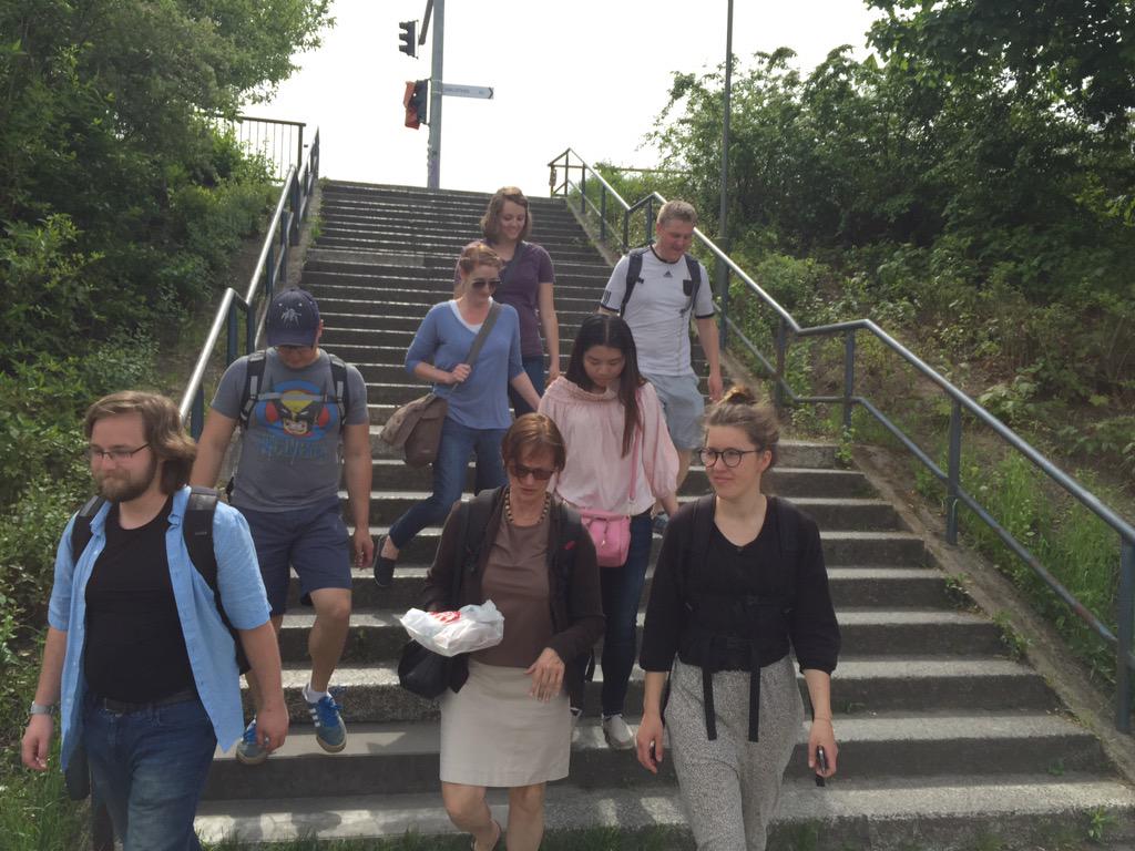 UtahStateASLA's tweet image. TU Berlin student Lena Mosel took us to see the project site that they were working on. #usu #LAEP #usuaggies #Berlin