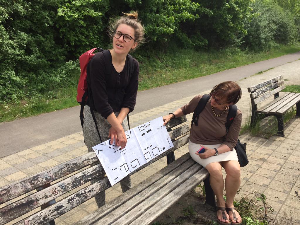 UtahStateASLA's tweet image. TU Berlin student Lena Mosel took us to see the project site that they were working on. #usu #LAEP #usuaggies #Berlin