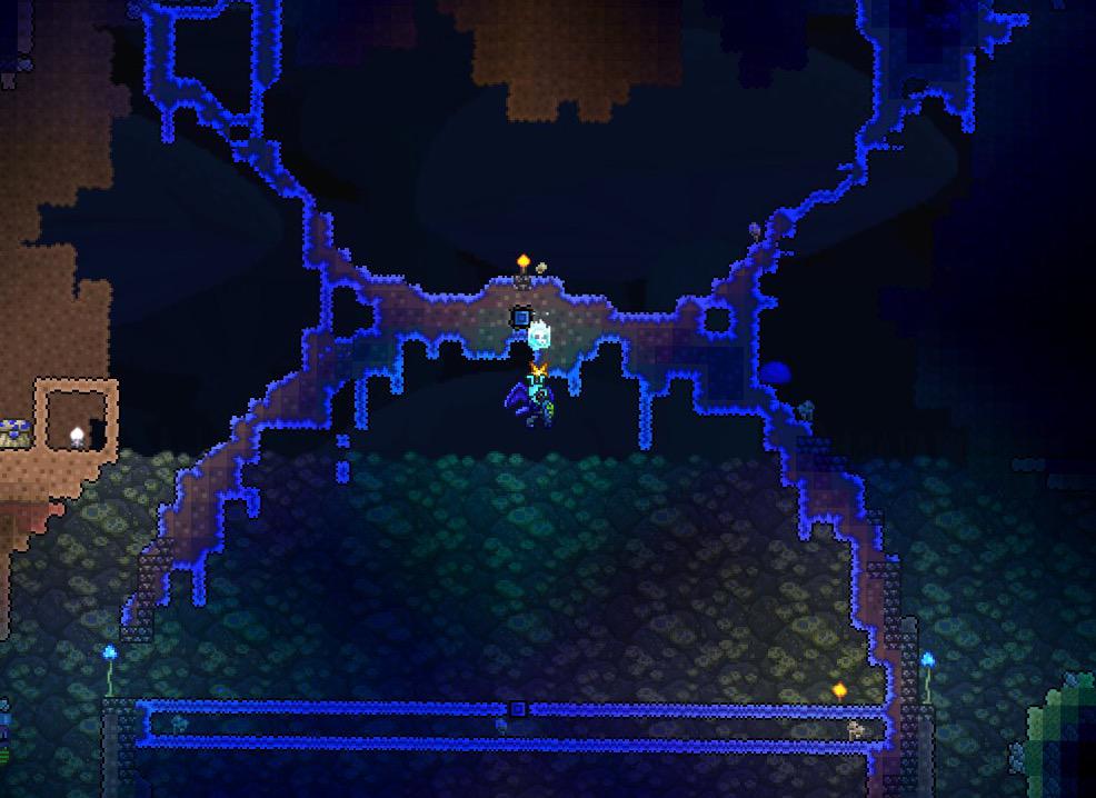 兎菱 Terraria キノコ草生やしました 下がなかなか生え広がらないので中途半端ですが途中経過 ここからまた色々お試しです Terraria テラリア Http T Co H1tg3c1pmj