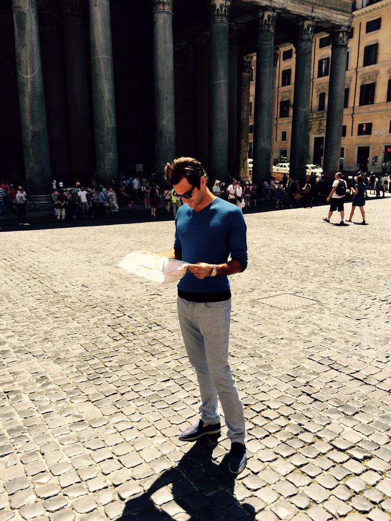 rogerfederer's tweet image. "There should be gelato around here somewhere..." 💭