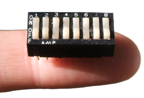hackaday's tweet photo. This #HackadayPrize entry is a capacitance and resistance #DecadeBox which uses DIP switches. https://t.co/XPuNZUWVnF http://t.co/OfYxPi5Rgb