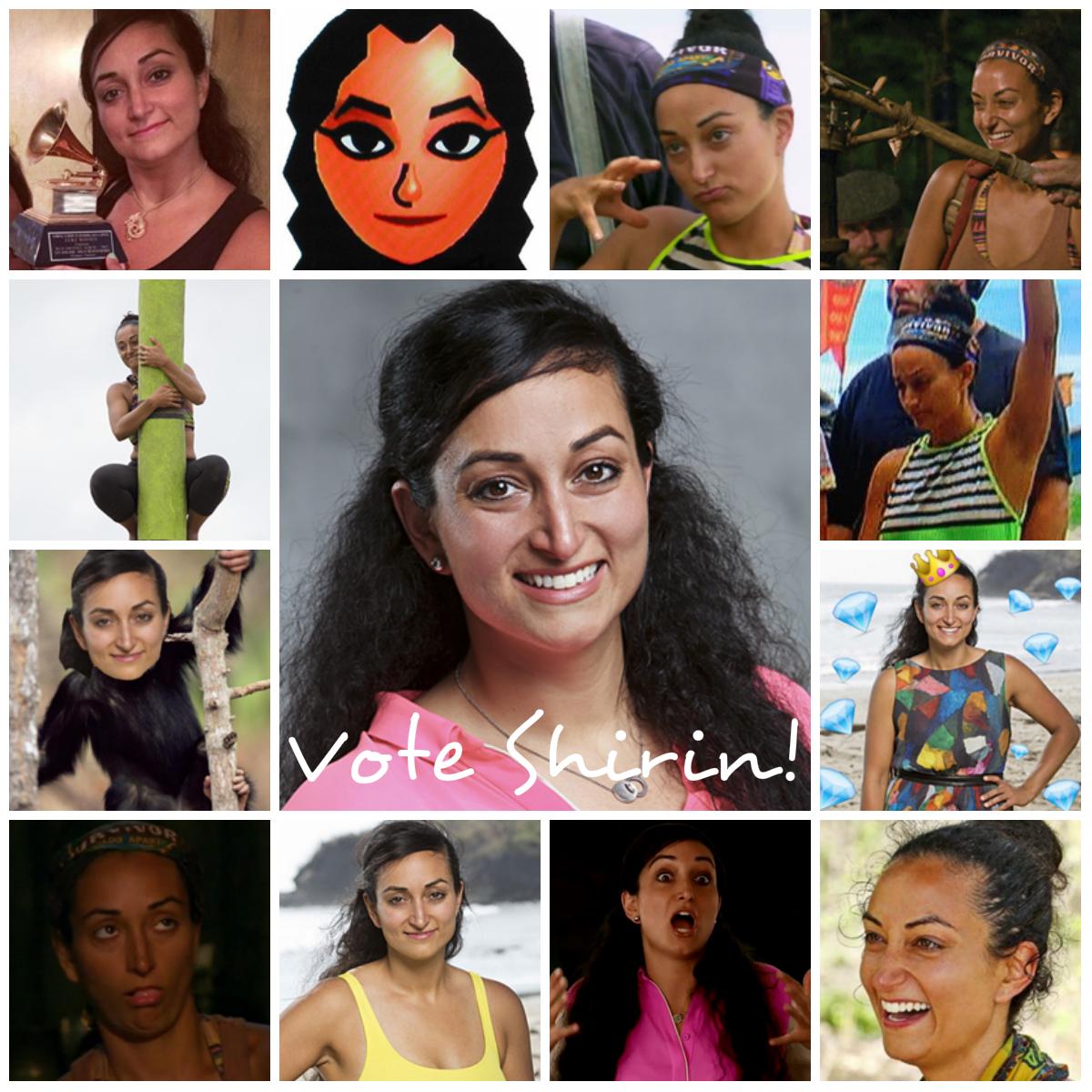 truealainer's tweet photo. Keep voting for @theshirin! #SurvivorSecondChance http://t.co/1Bxs1nr7OG http://t.co/nkQ7eE1juo