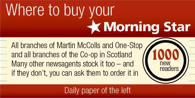 Morning Star on Twitter: "Where to buy your Morning Star - Britain's only  socialist daily paper. Stockists here: http://t.co/1sGqEh32nL  http://t.co/2KNfHzI65B"