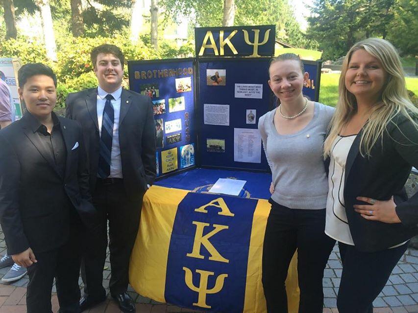 akpsiOB's tweet photo. Come see these lovely faces and learn about AKPsi in front of Parks Hall today! #Omegabeta http://t.co/ZuKK6TI9K3