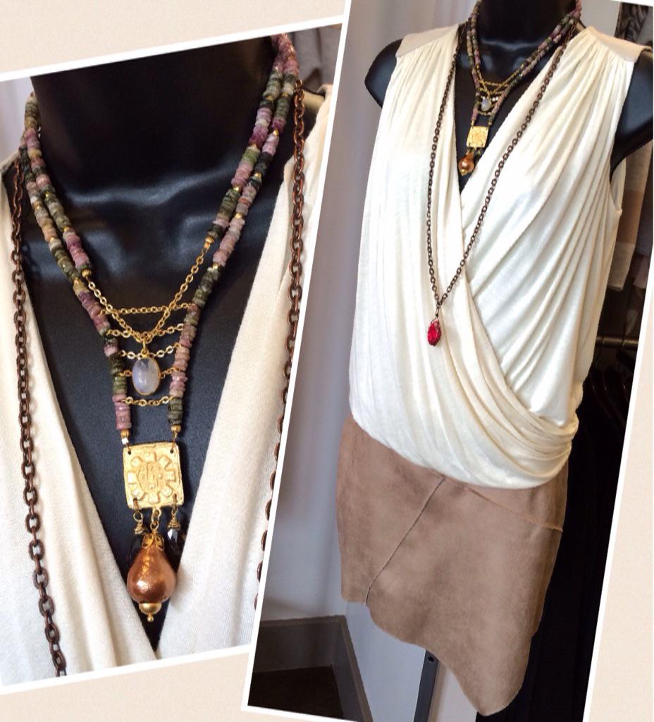 We ❤️ this #ootd ~ elegant drape top w asym faux suede skirt &amp; dazzling #jewelry! <a href="/sw3bespoke/">SW3 Bespoke</a> #fashion #boutique