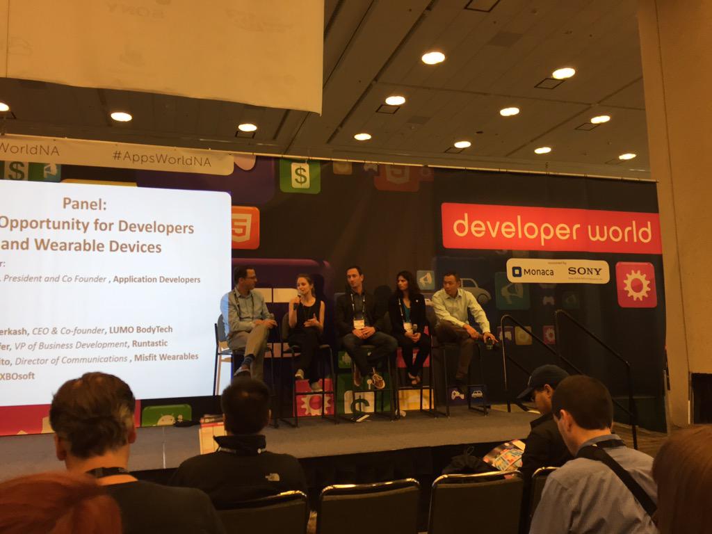DvinMsM's tweet image. .@Apps_World watching panel on Opportunity for Devs &amp;amp; #wearables @Misfit @Runtastic #lumobodytech @XBOSoft