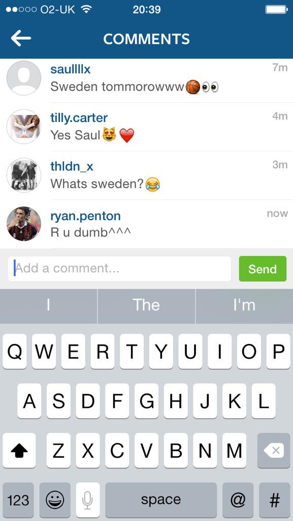 RyanPent0n's tweet photo. Don't tell me she just said what's sweden😮😕😂😂😂😂😂😂 http://t.co/m54oyXCvxj
