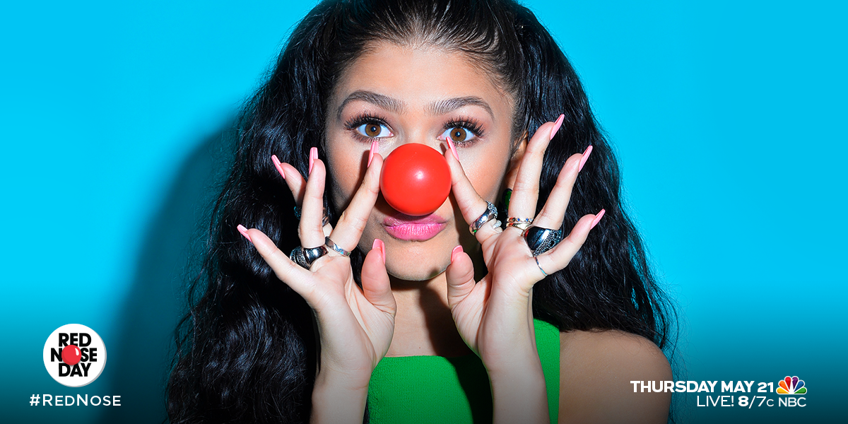 Comic Relief US on Twitter: "Every outfit needs pop of red. @Zendaya shows off her silly side in support #RedNose Day 21! http://t.co/spgzPmjLlA" / Twitter