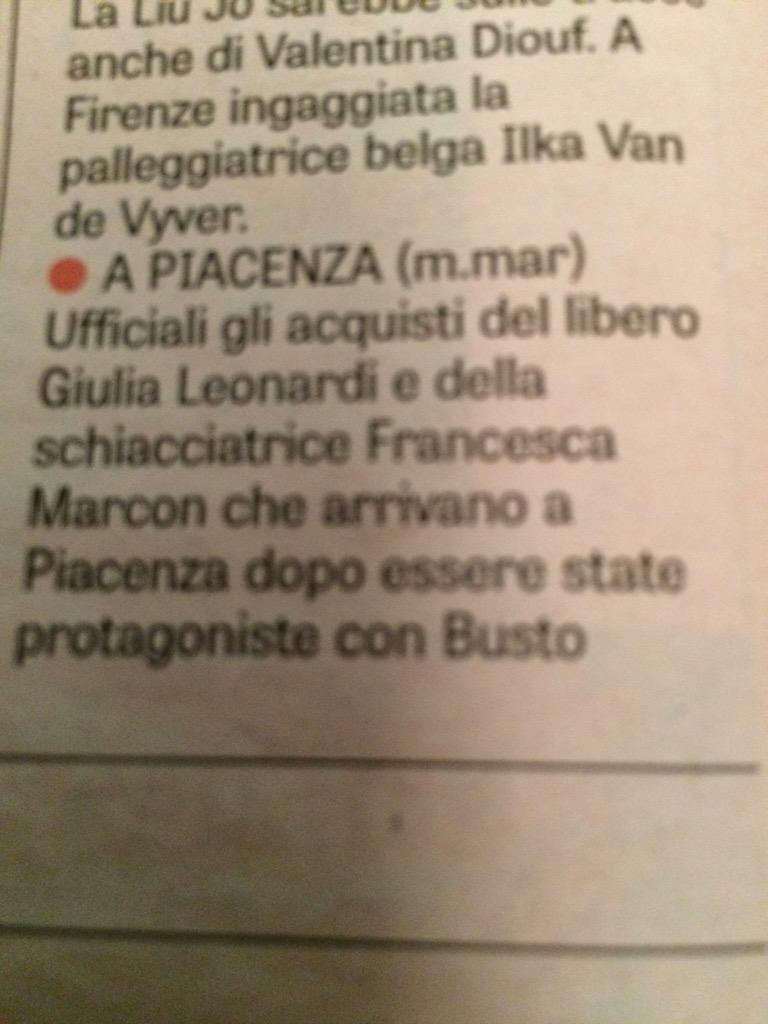 Skendrol's tweet photo. Grazie X tutte le gioie che ci avete dato @giu_leonardi e @ciccinamarcon7!In bocca al lupo a Piacenza @unendoyamamay http://t.co/h0OKdisMmM