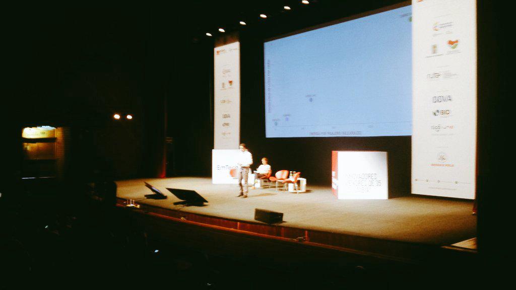 Parque_E's tweet photo. #NuestrosEmprendedores: InmotionGroup presenta en #emtechCO su tecnología innovadora que mejora la movilidad urbana http://t.co/SsBAEGp38E