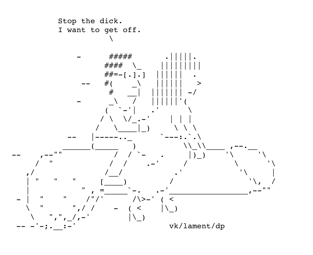 Ascii Art Sex 106