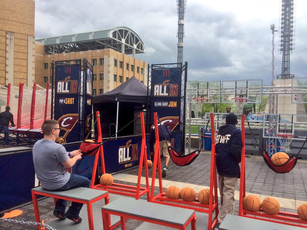 cavs's tweet photo. Fan Fest, pres. by @FirstMerit, is just getting started!

Grab pregame 🍻 at our @brewkettle beer garden. #ALLinCLE http://t.co/UsdHoDgk5G