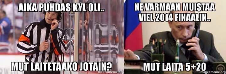 HeidiVuorela's tweet photo. “@JarkkoRuhanen: @Villekongas näin :) (kuva Nina Nevalainen) #leijonat #komarov #tuomarifarssi http://t.co/wOekc3ZbZZ”
