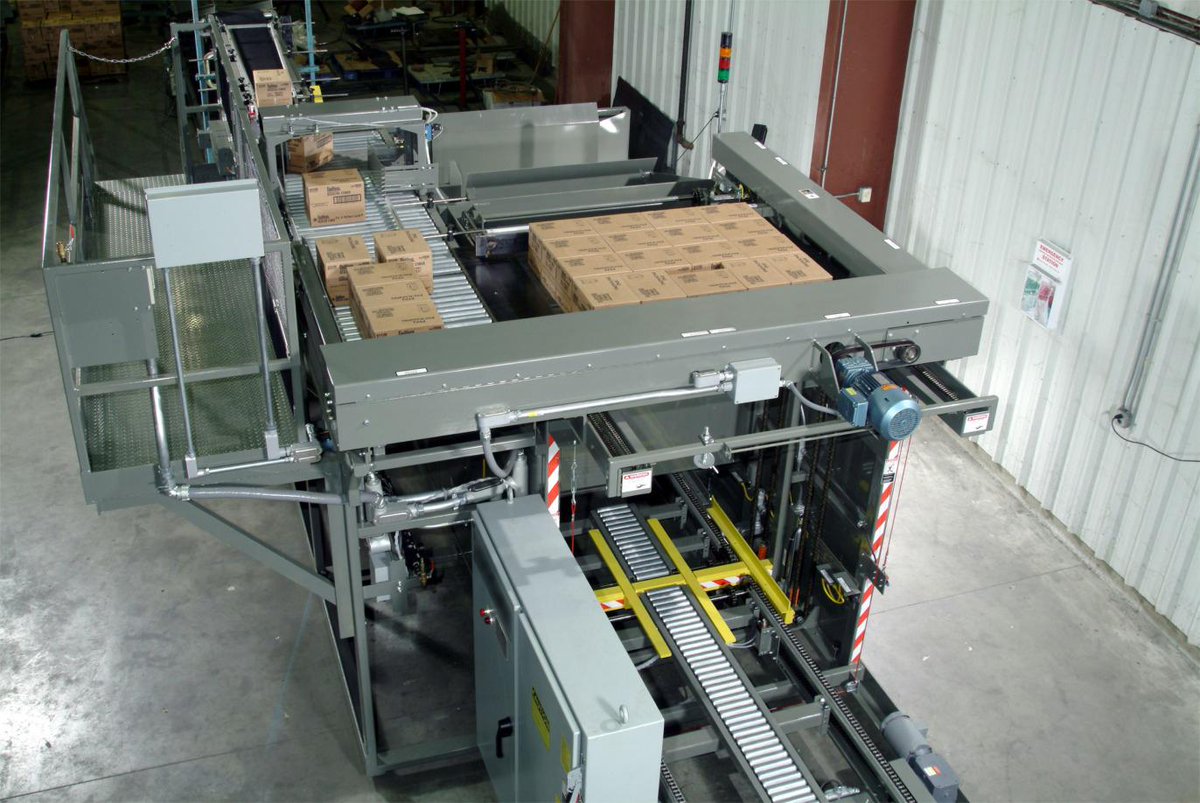 Conveyco's tweet image. A different take on the age old topic: #conventionalpalletizing vs. #roboticpalletizing  ow.ly/MS6rm