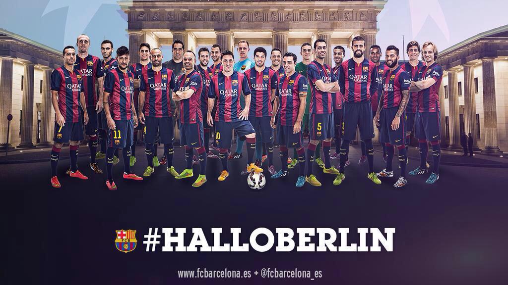 SergiRoberto10's tweet photo. Siiiii cap a Berlin !!! To the final !!! FORÇA BARÇA !! http://t.co/ZIWObaDVYo