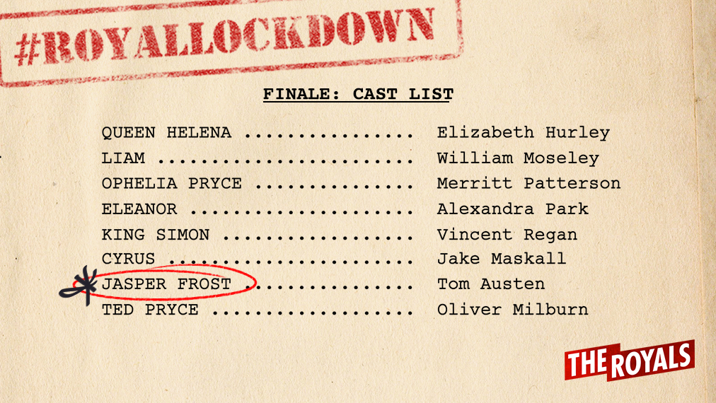 DThroneScandal's tweet photo. Loyals, RT if youโre excited to see this personโs name on #TheRoyalsFinale cast list. ๐๐ #RoyalLockdown http://t.co/o9nuQiPSvj"