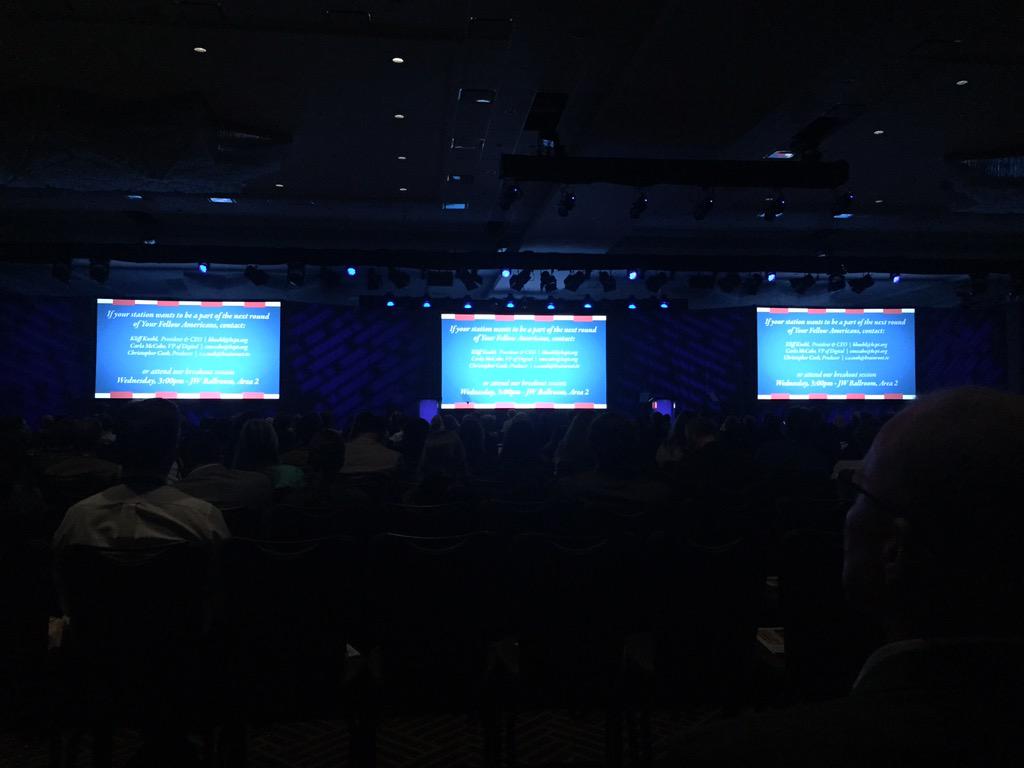 coleblaise's tweet photo. I know those graphics! @YFAmericans on the big screen at #PBSam #YFAKC #YFAAustin @PBSAnnualMtg @KCPT @PBS http://t.co/IinJOSYoBK