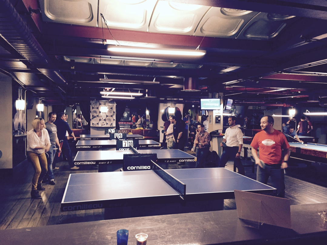 fxs's tweet image. Kevin and @algashi holding serve at the #SpiceworldLondon reception party.